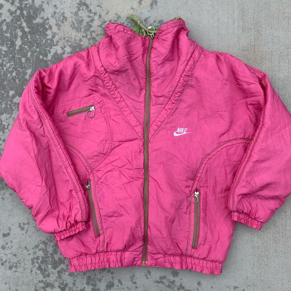 Pink “Nike” bomber jacket
